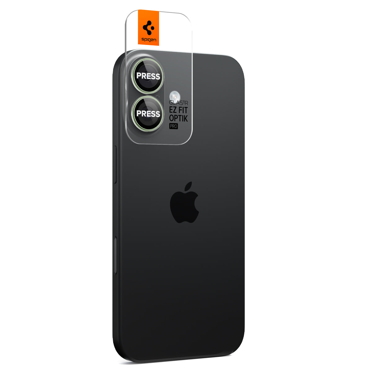 Glas für die Kamera Spigen Glas.tR EZ Fit Optik Pro 2-Pack für iPhone 17 / 16 Plus / 16, Schwarz-Grün