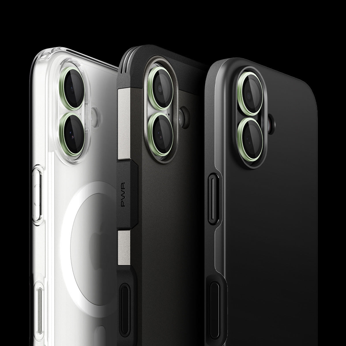 Glas für die Kamera Spigen Glas.tR EZ Fit Optik Pro 2-Pack für iPhone 17 / 16 Plus / 16, Schwarz-Grün