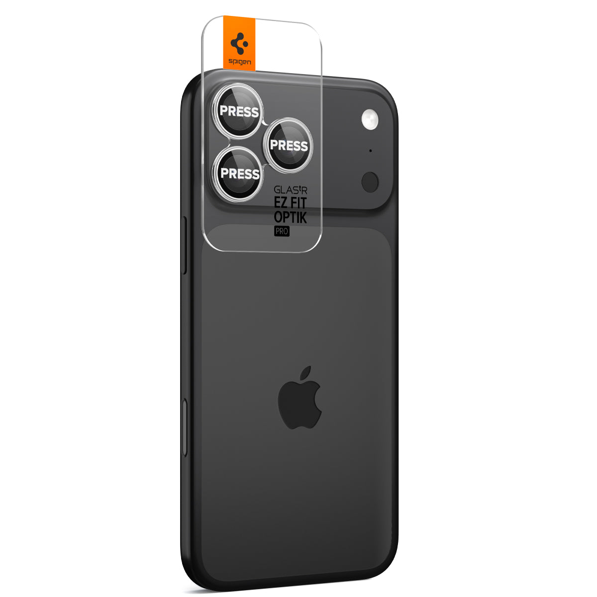 Glas für die Kamera für iPhone 17 Pro Max - 14 Pro, Spigen Glas.tR Ez Fit Optik Pro 2-Pack, Schwarz-Silbern