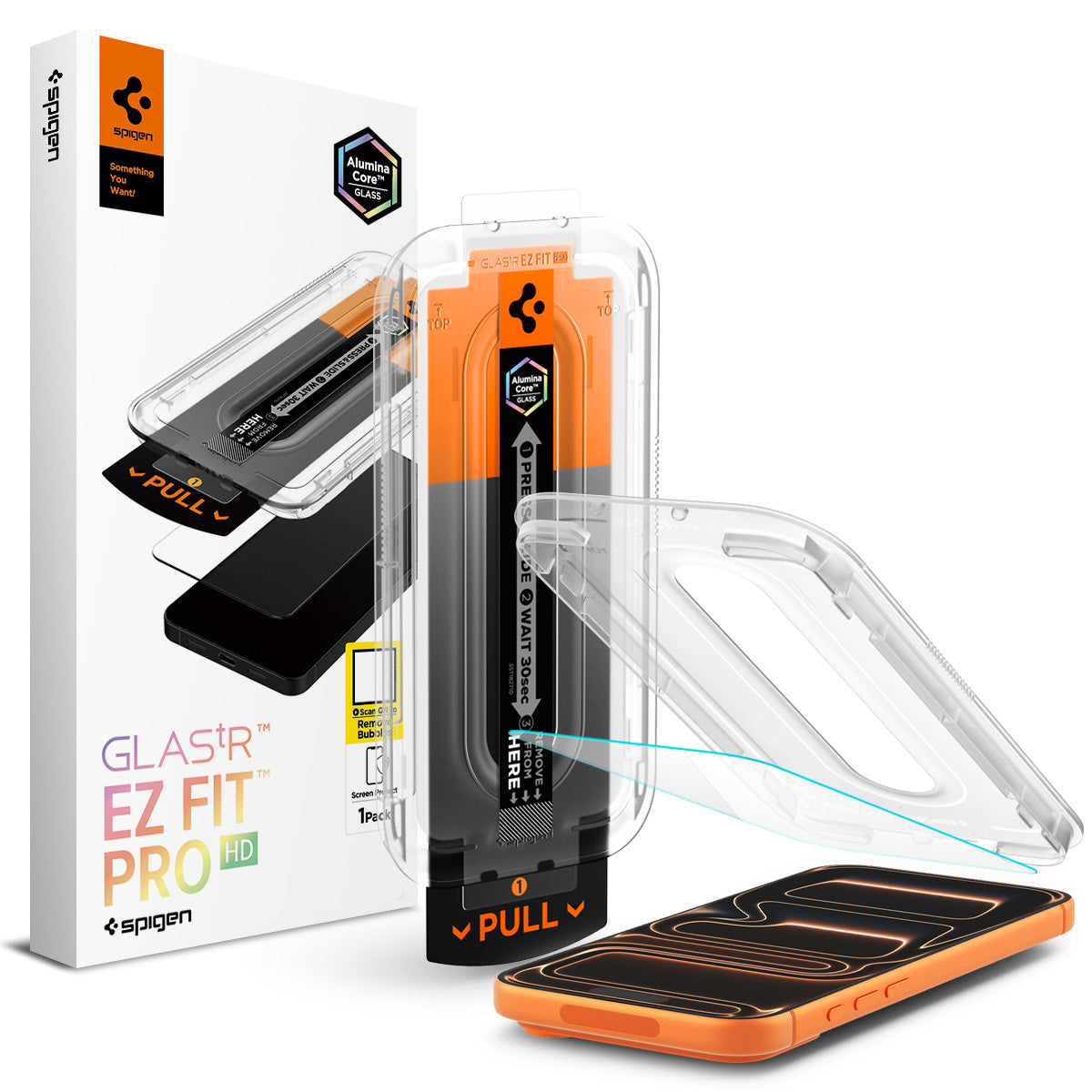 Glas + Applikator für iPhone 17 Pro / 17 / 16 Pro, Spigen Glas.tR EZ Fit Pro 1-Pack (AC)