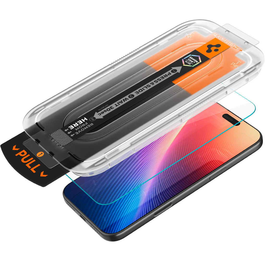 Glas + Applikator für iPhone 17 Pro / 17 / 16 Pro, Spigen Glas.tR EZ Fit Pro 1-Pack (AC)