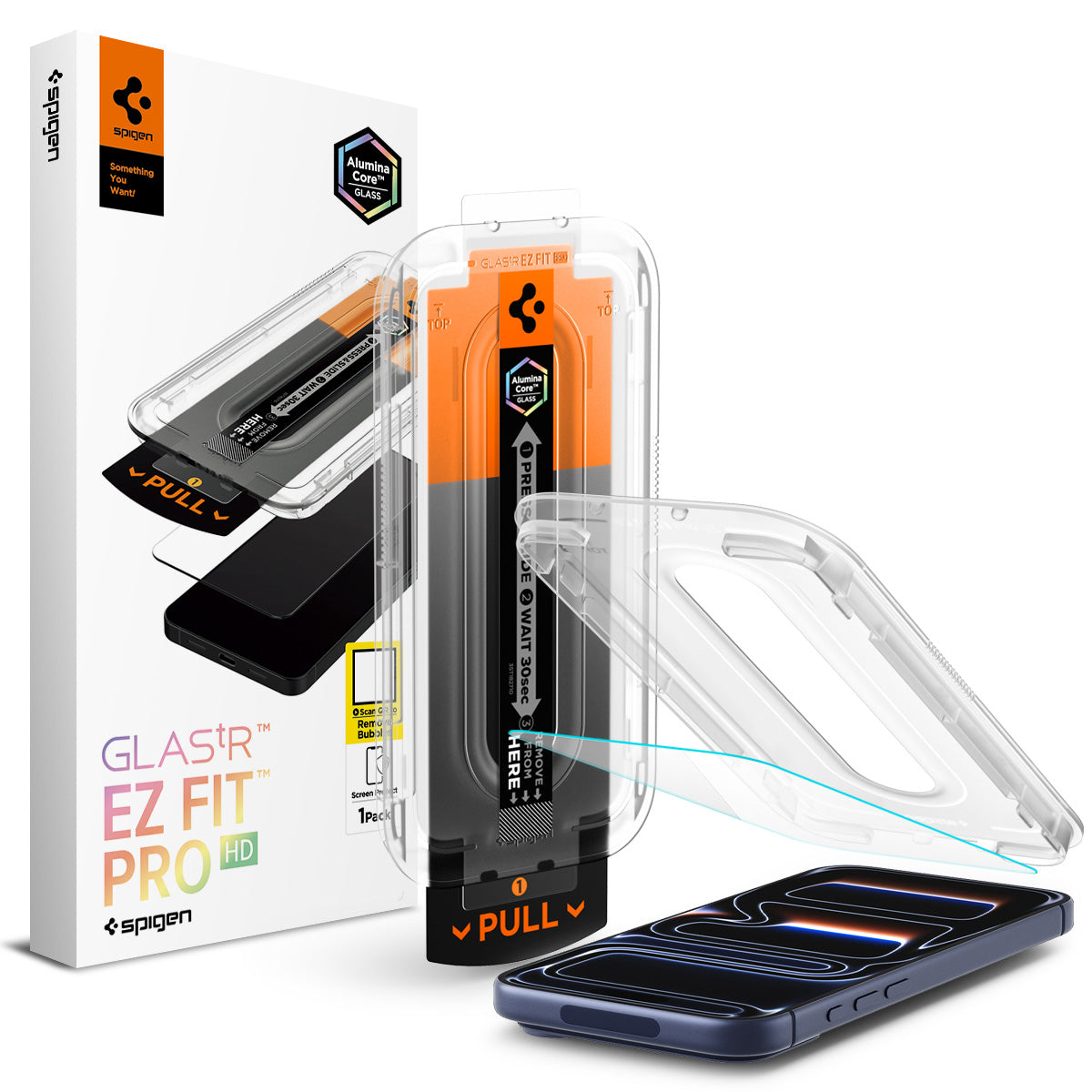 Glas + Applikator für iPhone 17 Pro Max / 16 Pro Max, Spigen Glas.tR EZ Fit Pro 1-Pack (AC)