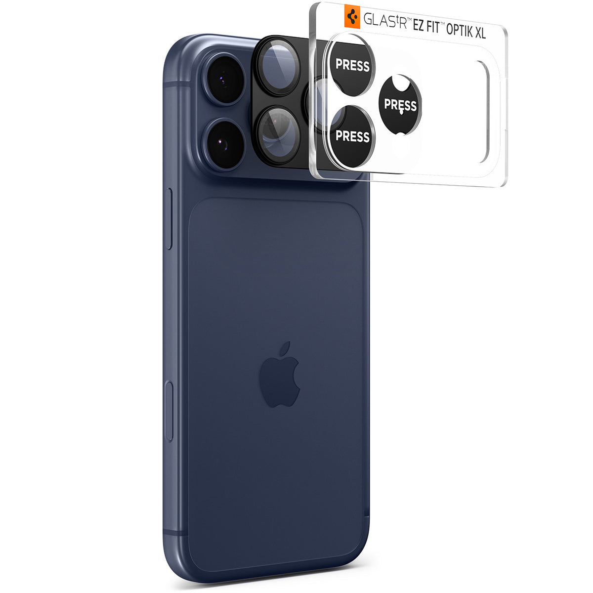 Glas für die Kamera für iPhone 17 Pro Max, Spigen Glas.tR Ez Fit Optik Pro XL 1-Pack, Schwarz