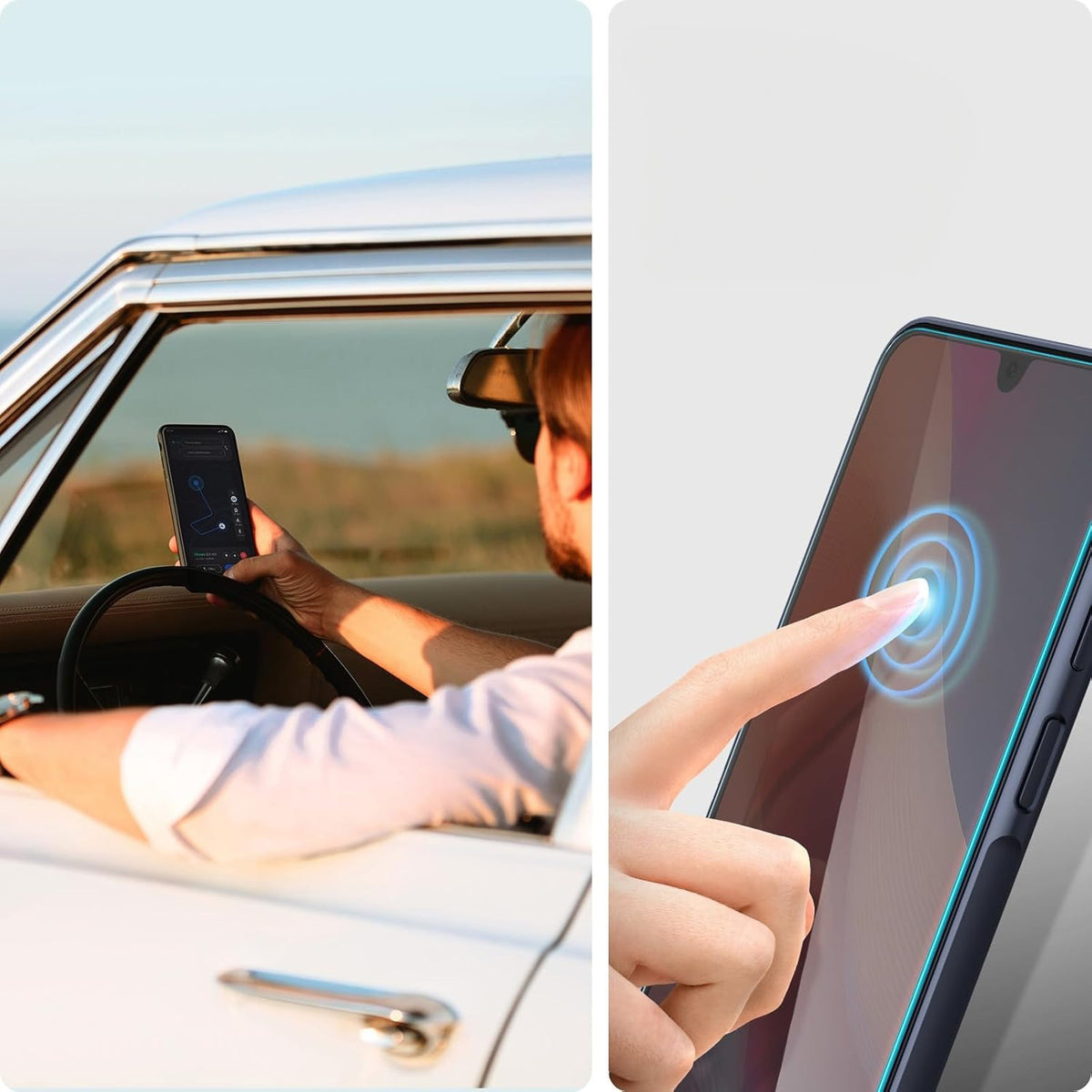 Glas für die Handyhülle für Galaxy A26 5G / A16 5G / A16 4G, Spigen Glas.tR Slim 2-Pack