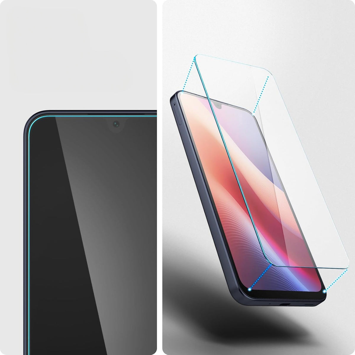 Glas für die Handyhülle für Galaxy A26 5G / A16 5G / A16 4G, Spigen Glas.tR Slim 2-Pack