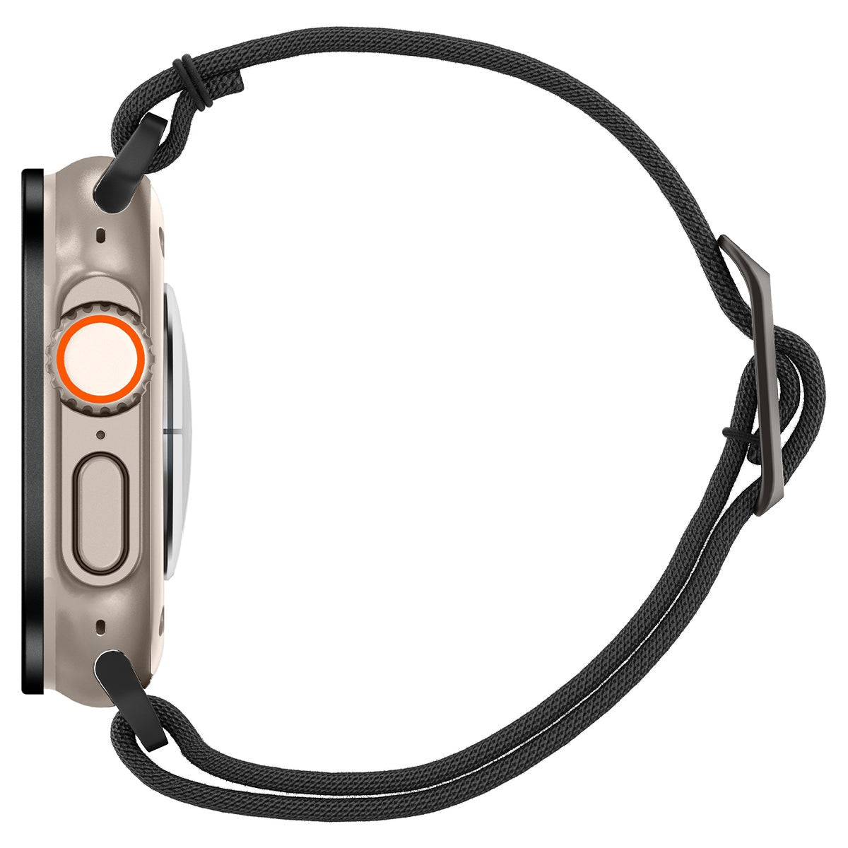 Glas mit Rahmen Spigen Glas.tR Slim Pro 1-Pack für Apple Watch Ultra 4/3/2/1 49 mm, Schwarz