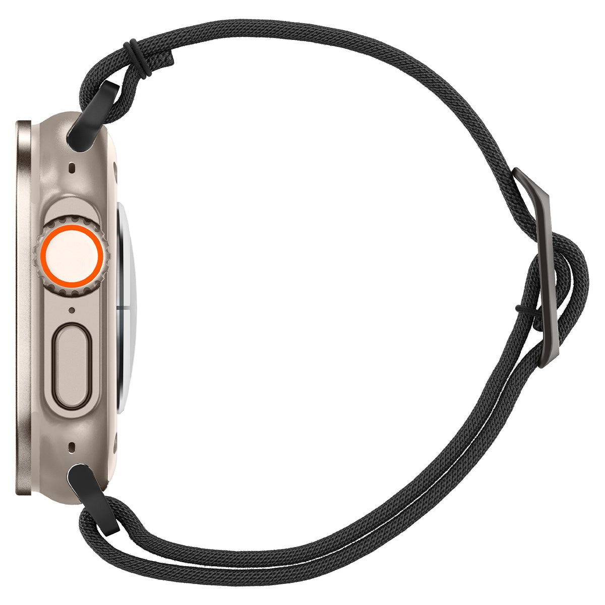 Glas mit Rahmen Spigen Glas.tR Slim Pro 1-Pack für Apple Watch Ultra 3/2/1 49 mm, Titan Farbe
