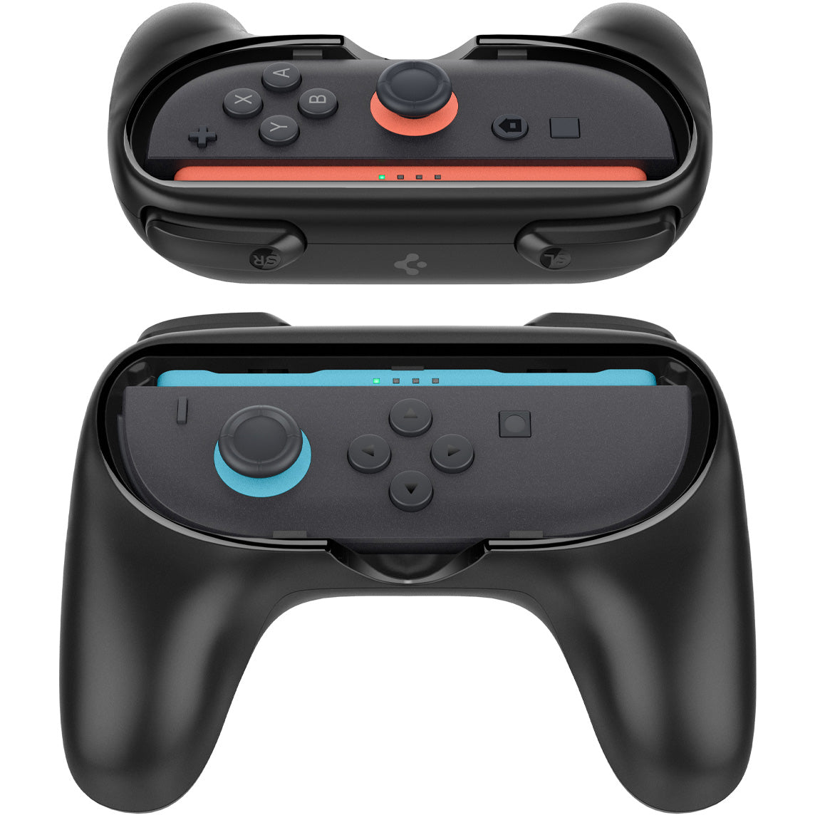 Hülle / Halterungen für Nintendo Switch 2 Controller-Pads, Spigen JoyCon Grip NS100, Schwarz