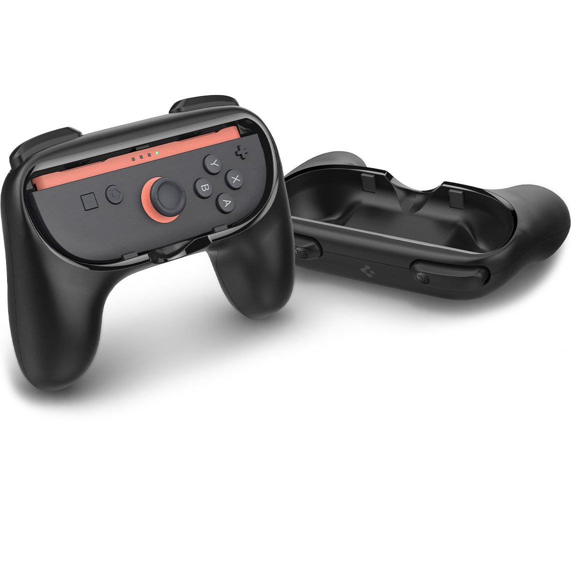 Hülle / Halterungen für Nintendo Switch 2 Controller-Pads, Spigen JoyCon Grip NS100, Schwarz