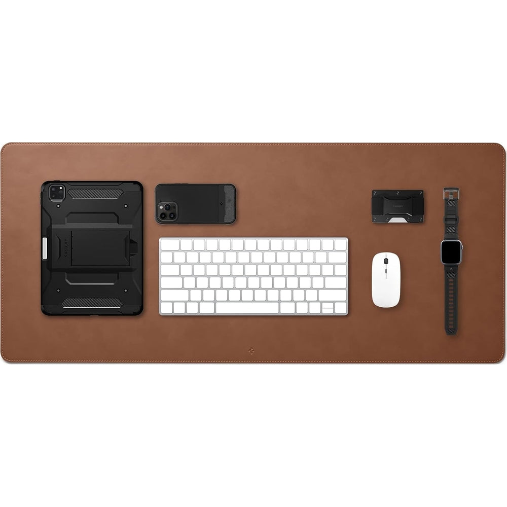 Öko-Leder-Schreibtisch/Mausunterlage, Spigen LD302, Braun