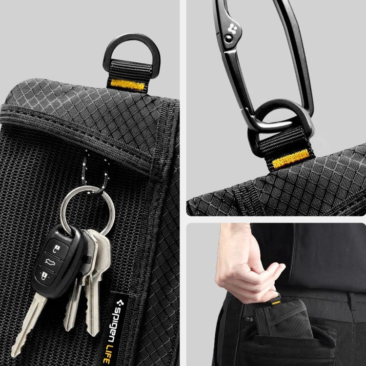 Kartenetui mit RFID-Schutz für Karten, Dokumente und Bargeld, Spigen LF300 Soft, Schwarz