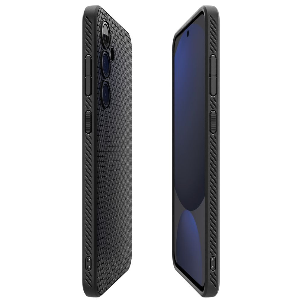 Handyhülle für Galaxy S24 FE, Spigen Liquid Air, Schwarz
