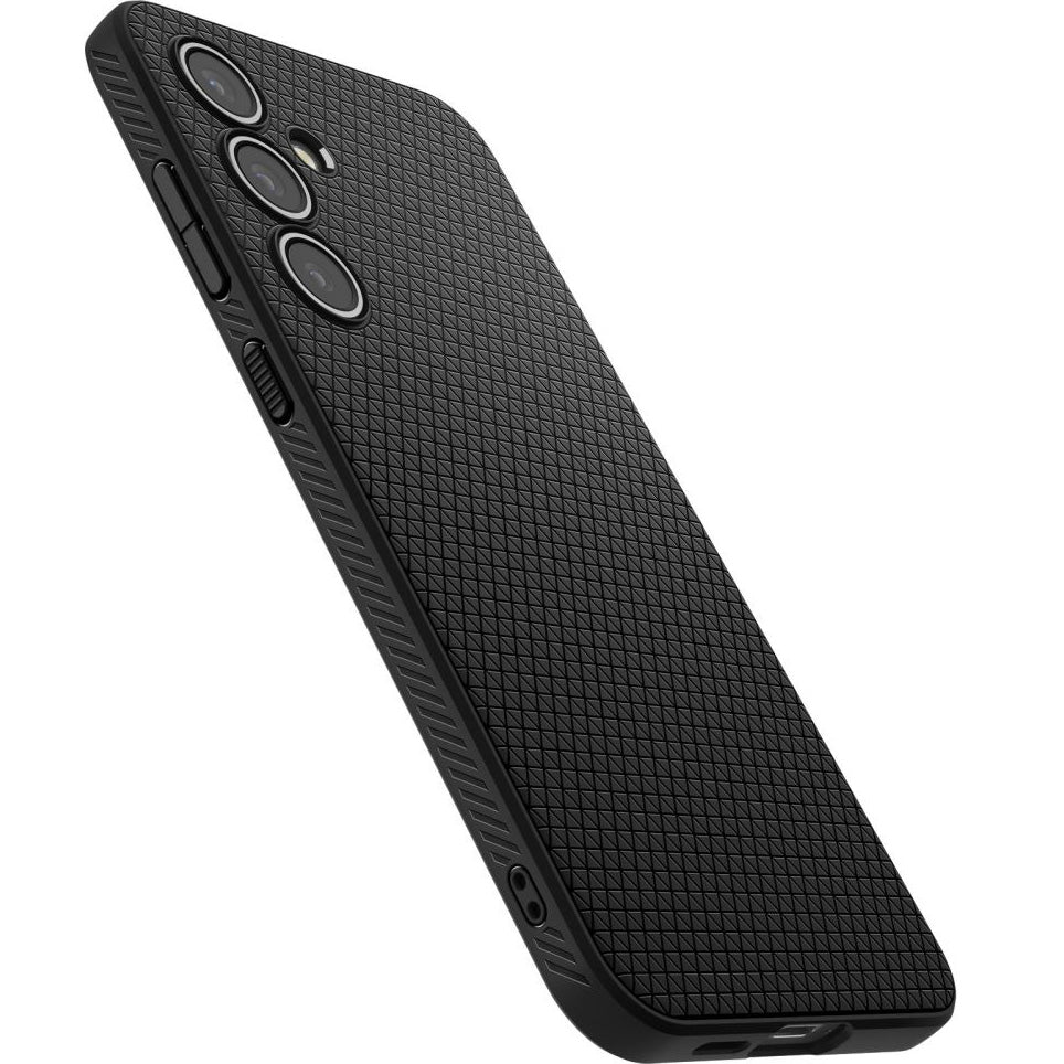 Handyhülle für Galaxy S24 FE, Spigen Liquid Air, Schwarz