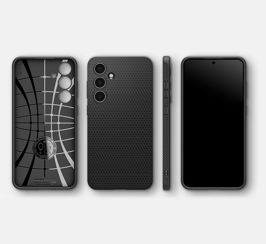 Handyhülle für Galaxy S24 FE, Spigen Liquid Air, Schwarz