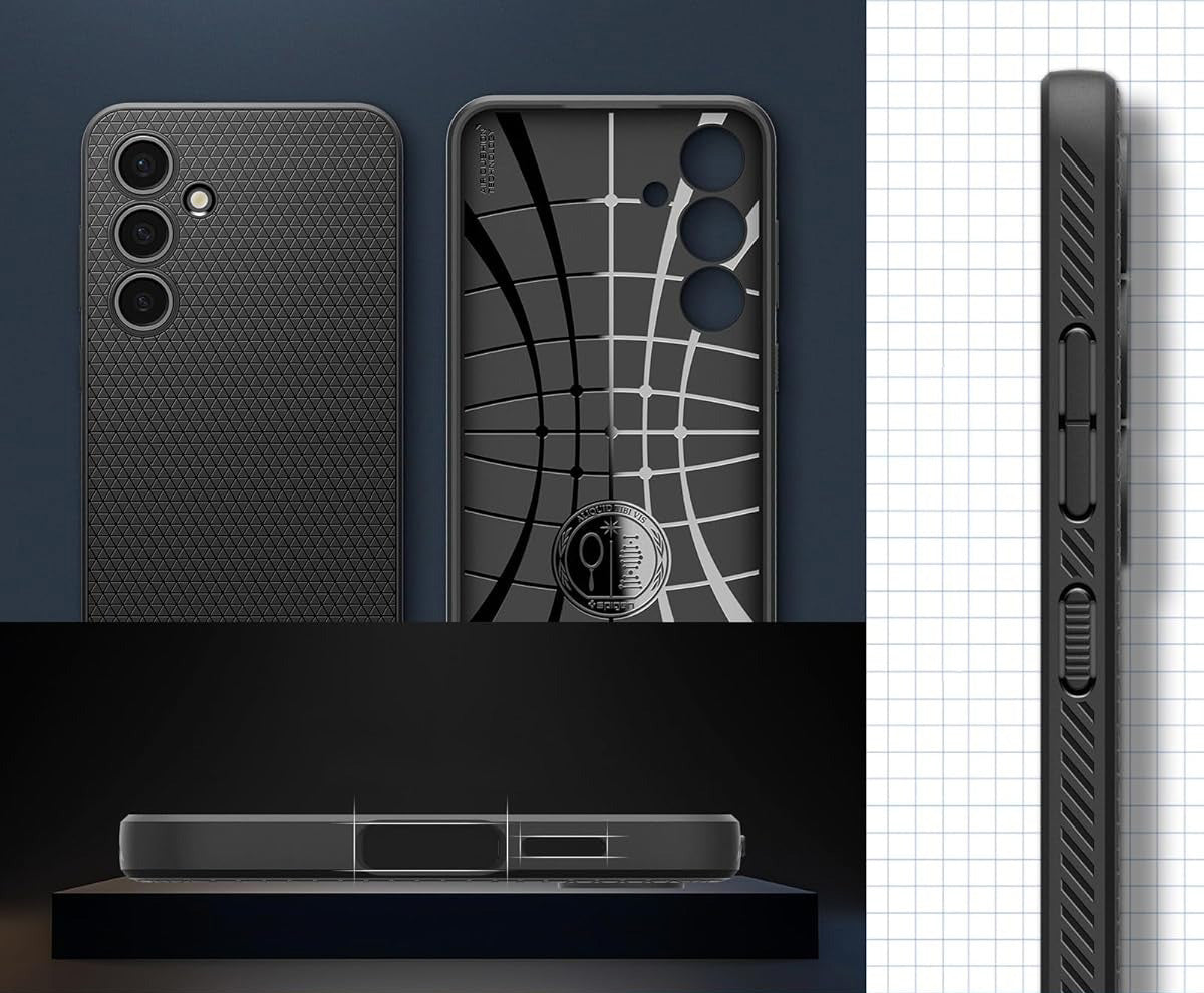 Handyhülle für Galaxy S24 FE, Spigen Liquid Air, Schwarz