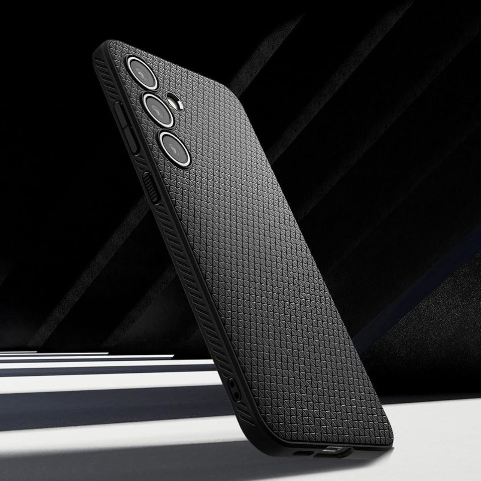 Handyhülle für Galaxy S24 FE, Spigen Liquid Air, Schwarz