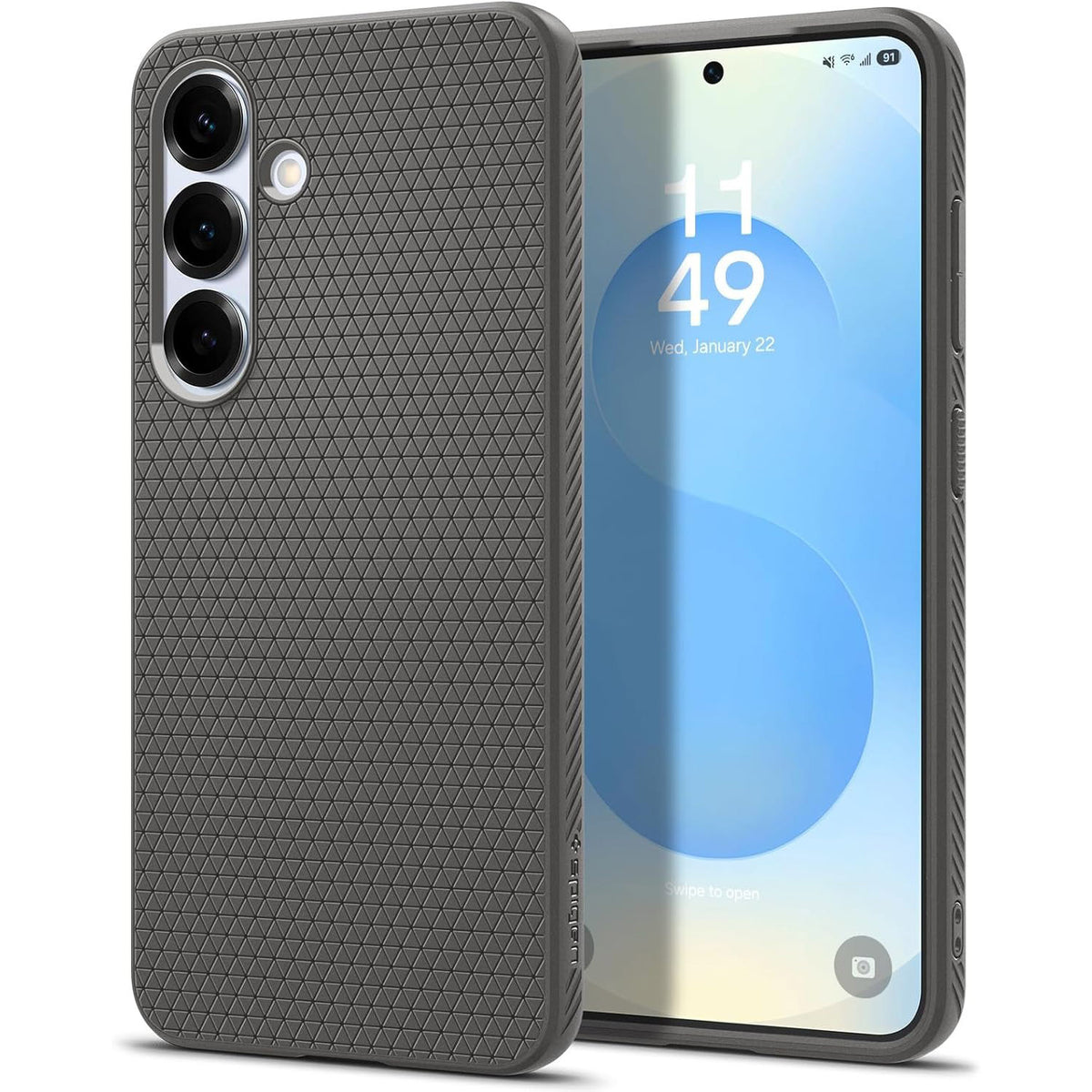 Handyhülle für Galaxy S25 Plus, Spigen Liquid Air, Grau