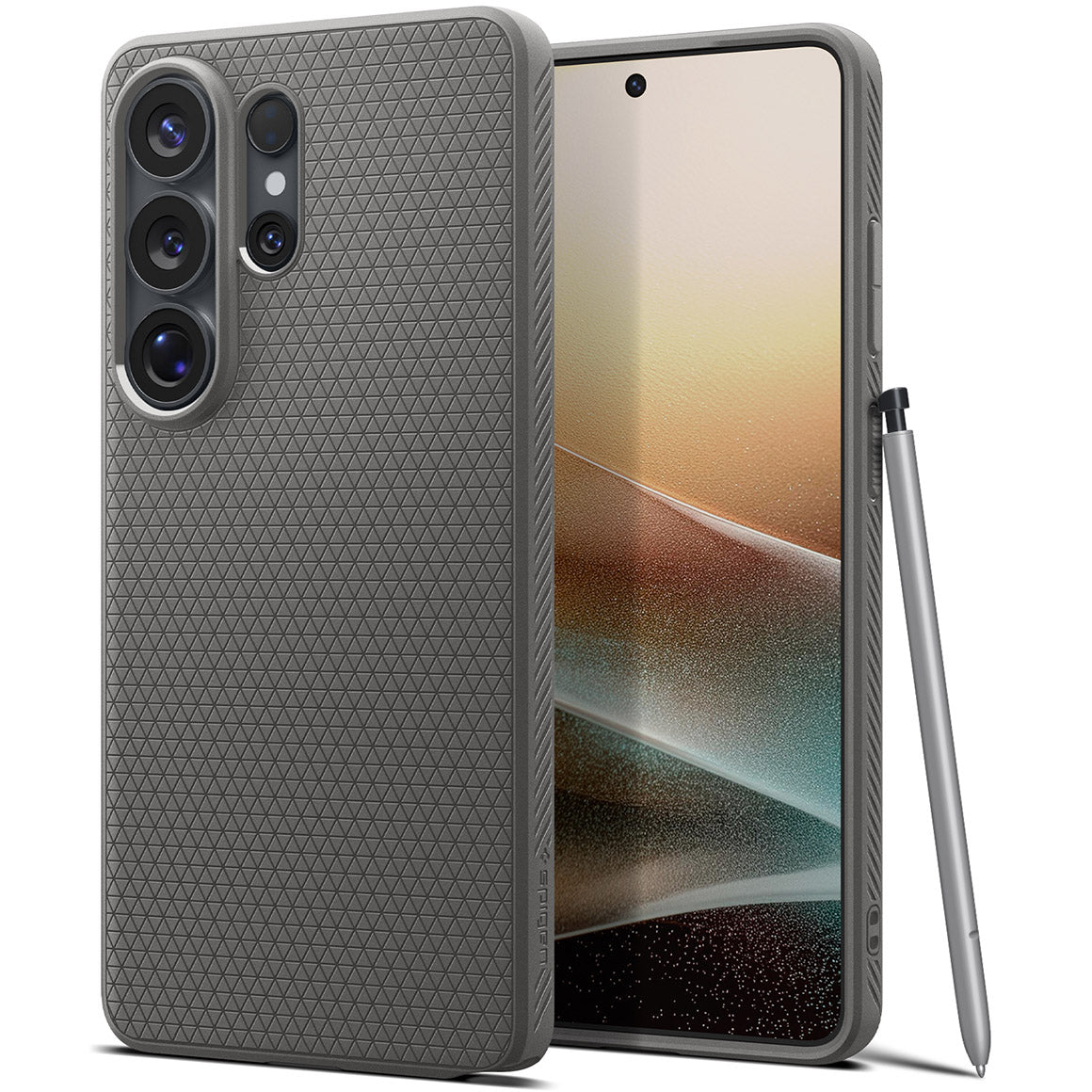 Handyhülle für Galaxy S26 Ultra, Spigen Liquid Air, Grau