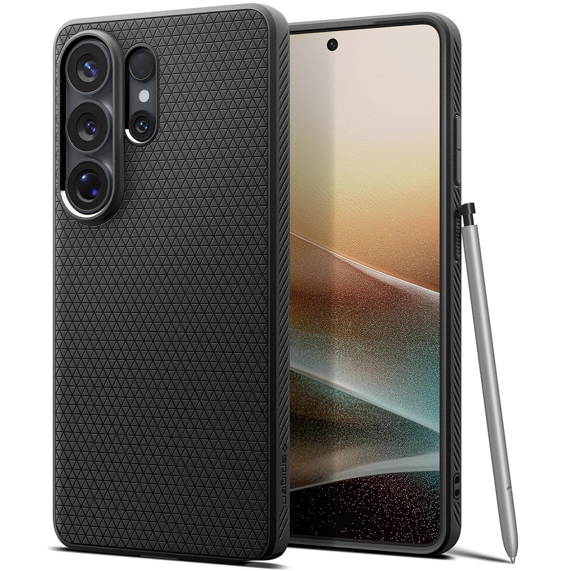 Handyhülle für Galaxy S26 Ultra, Spigen Liquid Air, Schwarz
