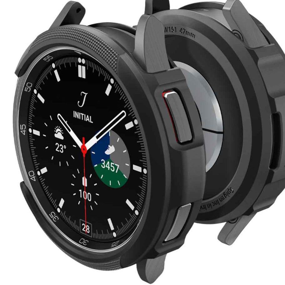 Schutzhülle Spigen Liquid Air für Galaxy Watch 6 Classic 47mm, Schwarz