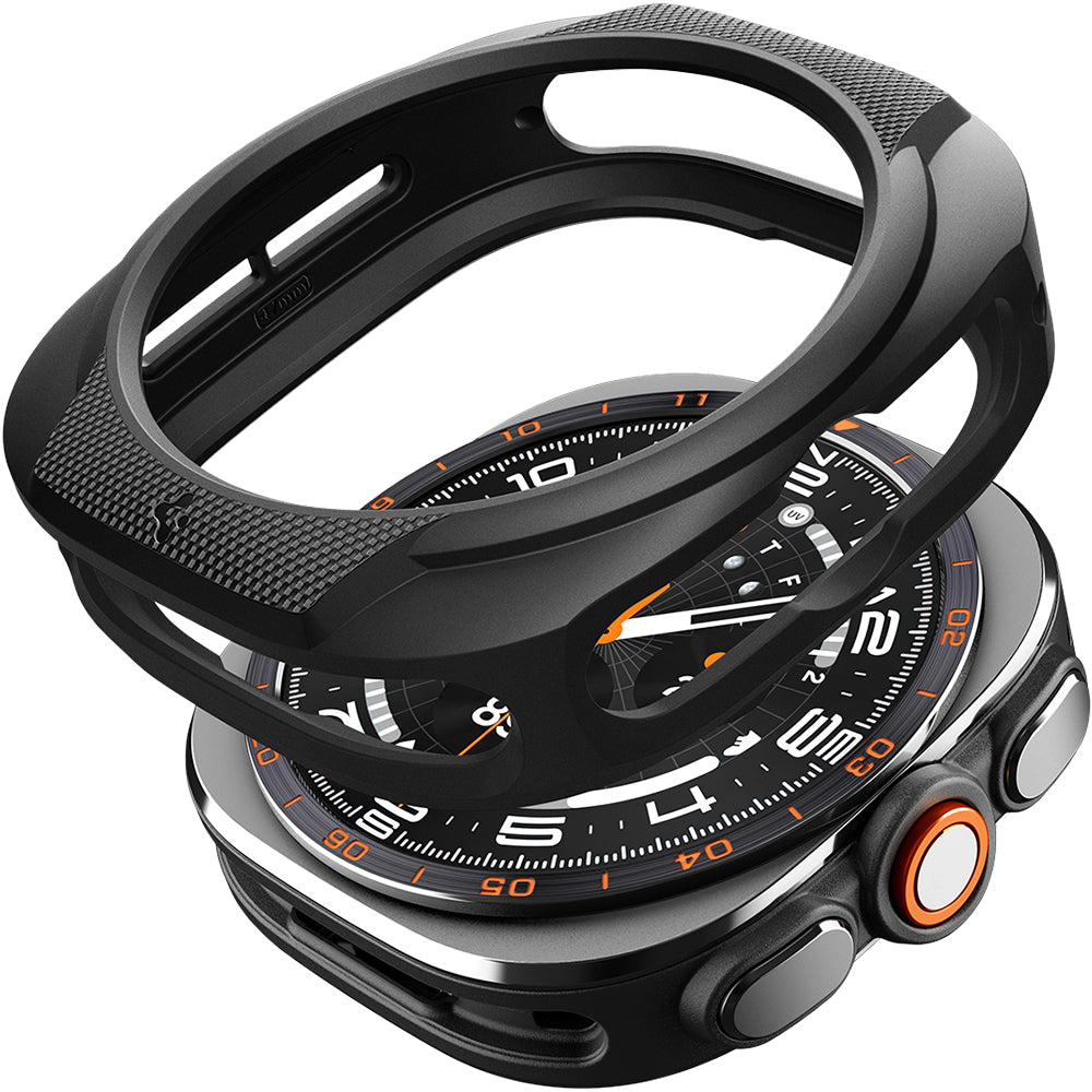 Hülle für Galaxy Watch Ultra 2 (47 mm), Spigen Liquid Air, Schwarz
