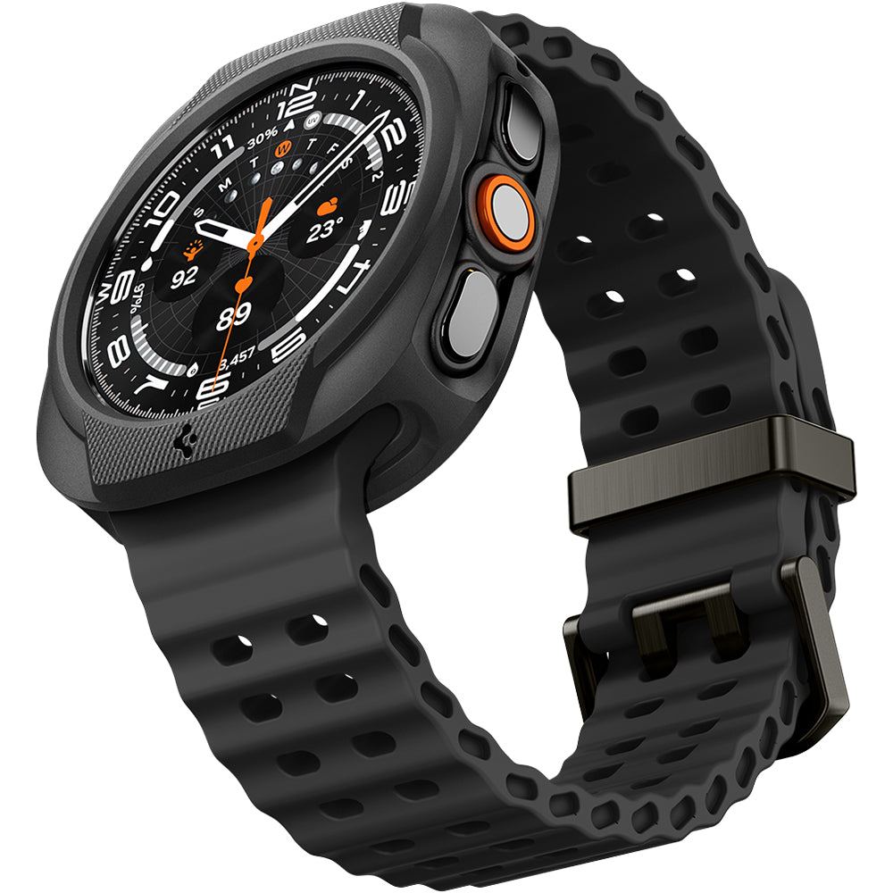 Hülle für Galaxy Watch Ultra 2 (47 mm), Spigen Liquid Air, Schwarz