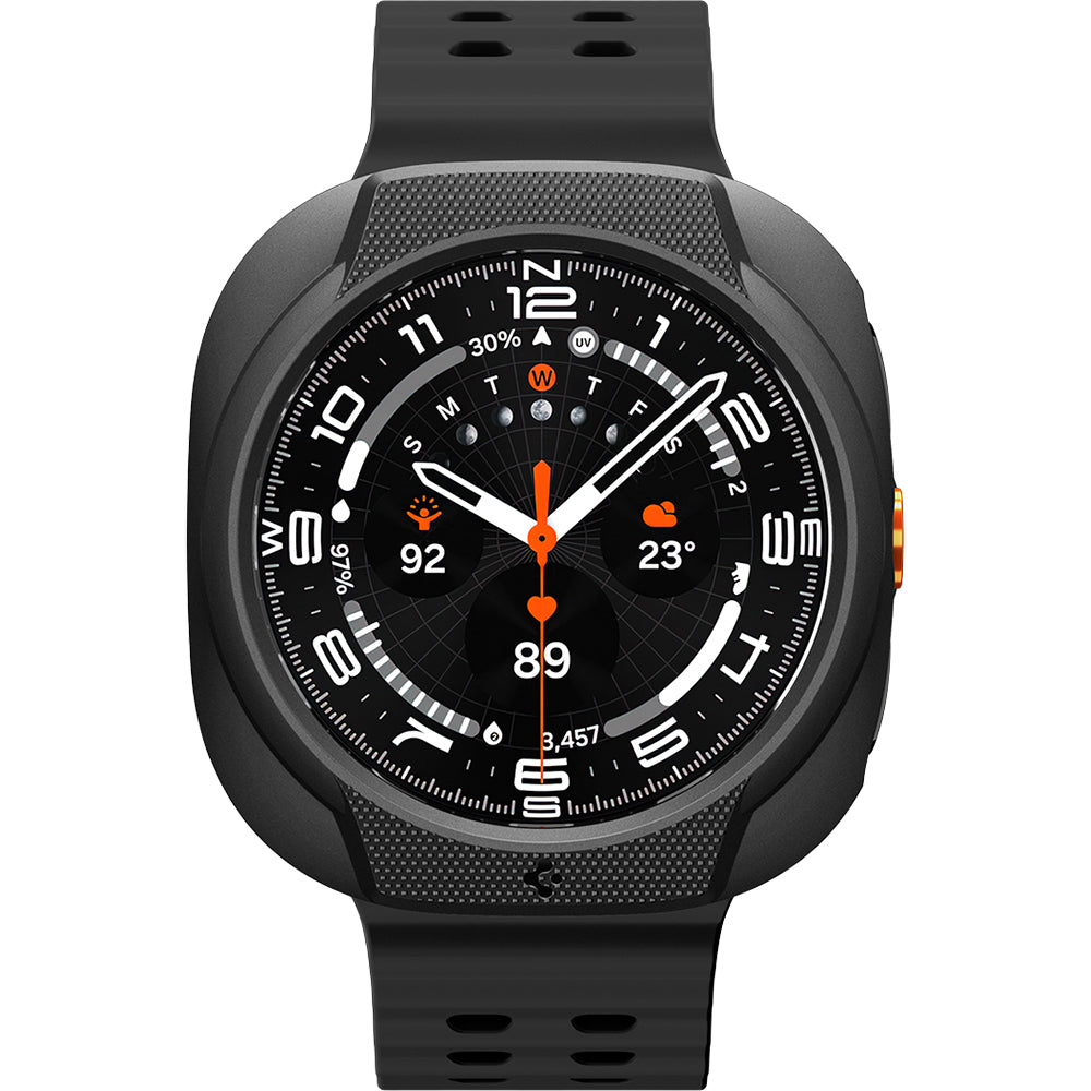 Hülle für Galaxy Watch Ultra 2 (47 mm), Spigen Liquid Air, Schwarz