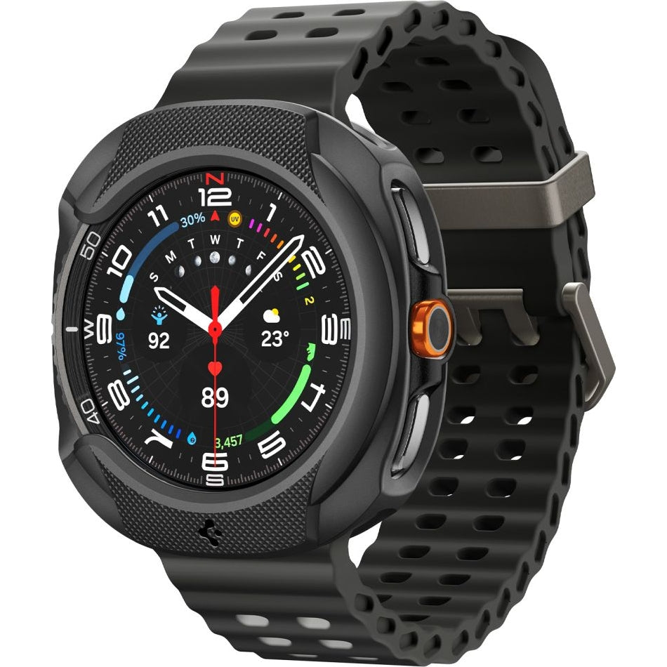 Hülle für Galaxy Watch 8 Classic 46 mm, Spigen Liquid Air, Schwarz