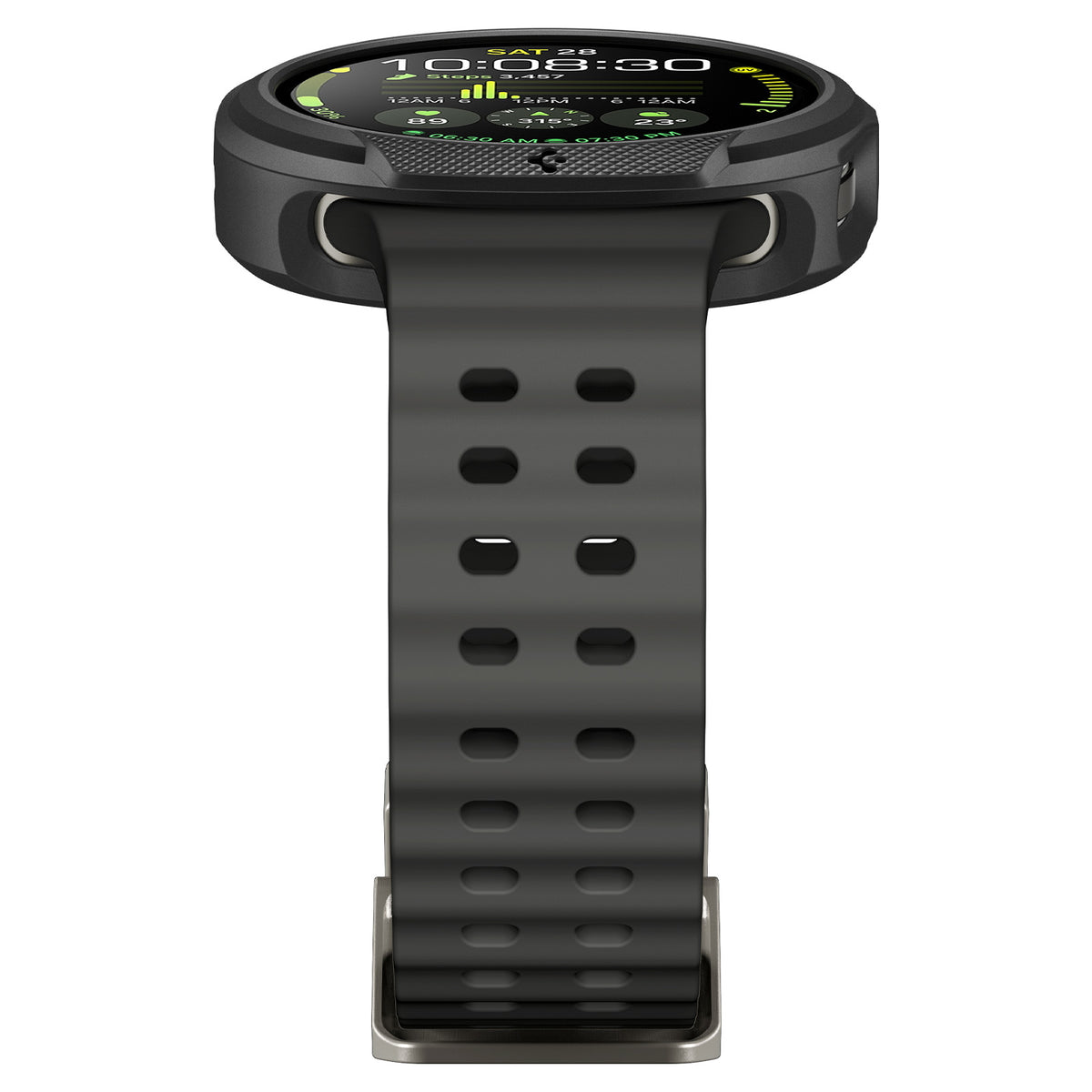 Hülle für Galaxy Watch 8 40 mm, Spigen Liquid Air, Schwarz