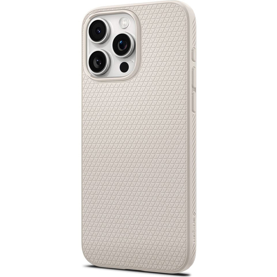 Schutzhülle für Apple iPhone 15 Pro, Spigen Liquid Air, Beige