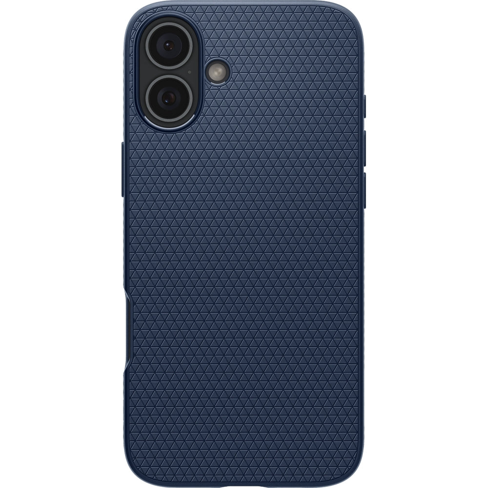 Handyhülle für iPhone 16, Spigen Liquid Air, Dunkelblau