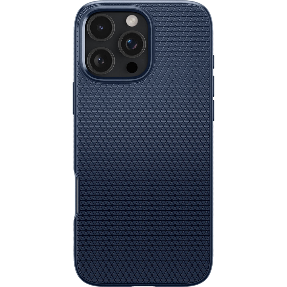 Handyhülle für iPhone 16 Pro, Spigen Liquid Air, Dunkelblau