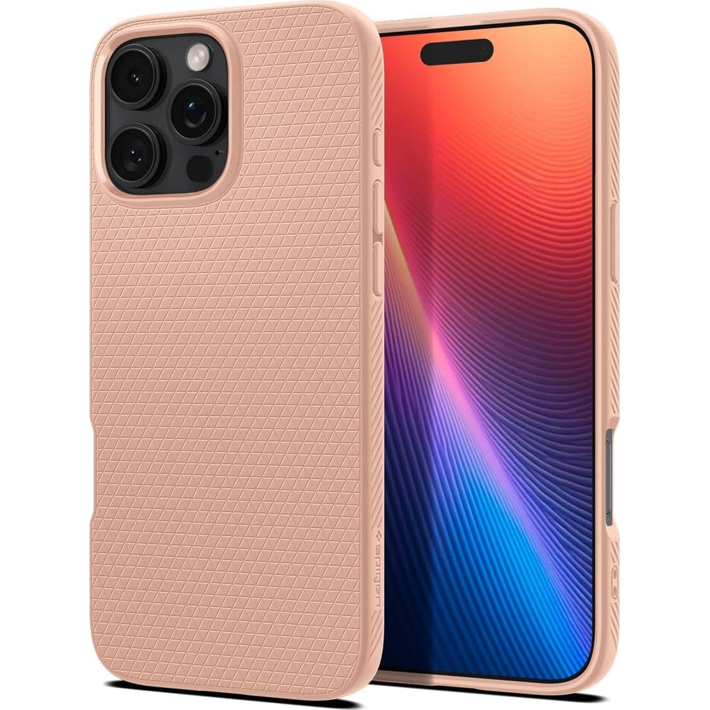 Handyhülle für iPhone 16 Pro, Spigen Liquid Air, Rosa