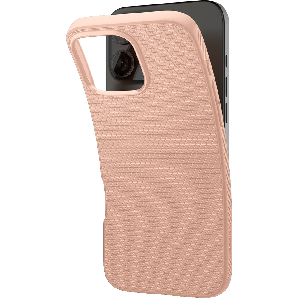 Handyhülle für iPhone 16 Pro, Spigen Liquid Air, Rosa