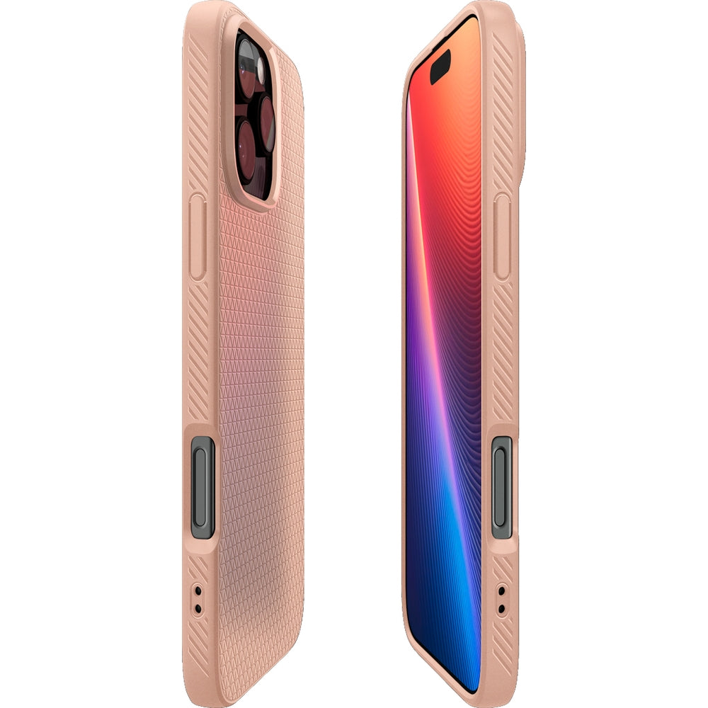 Handyhülle für iPhone 16 Pro, Spigen Liquid Air, Rosa