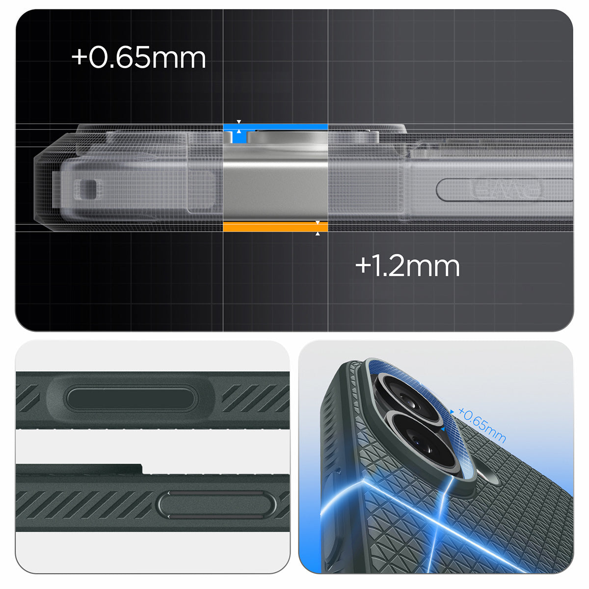 Handyhülle für iPhone 17, Spigen Liquid Air, Grün
