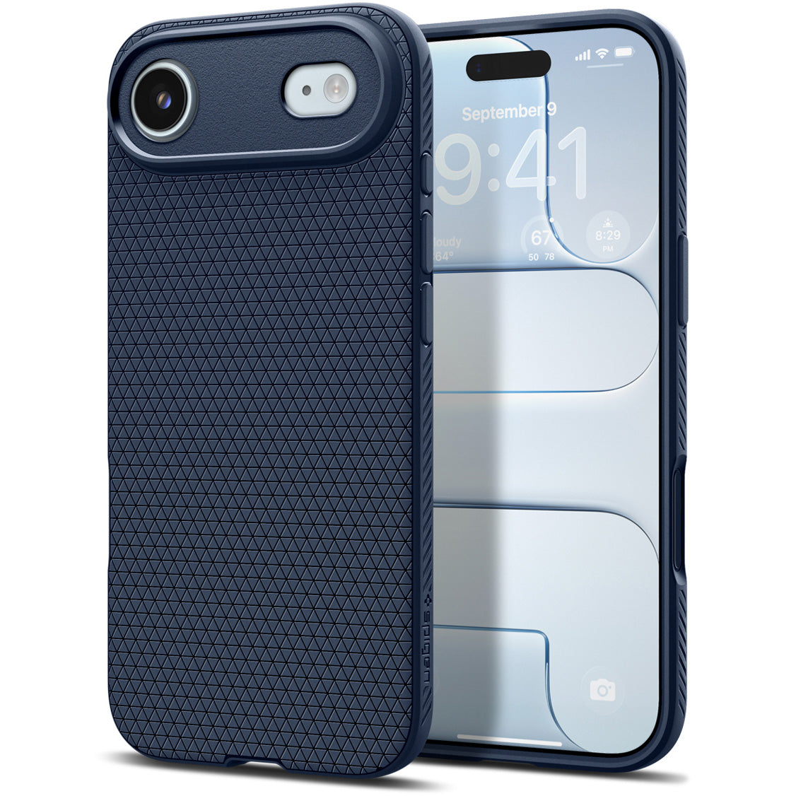 Handyhülle für iPhone Air, Spigen Liquid Air, Dunkelblau