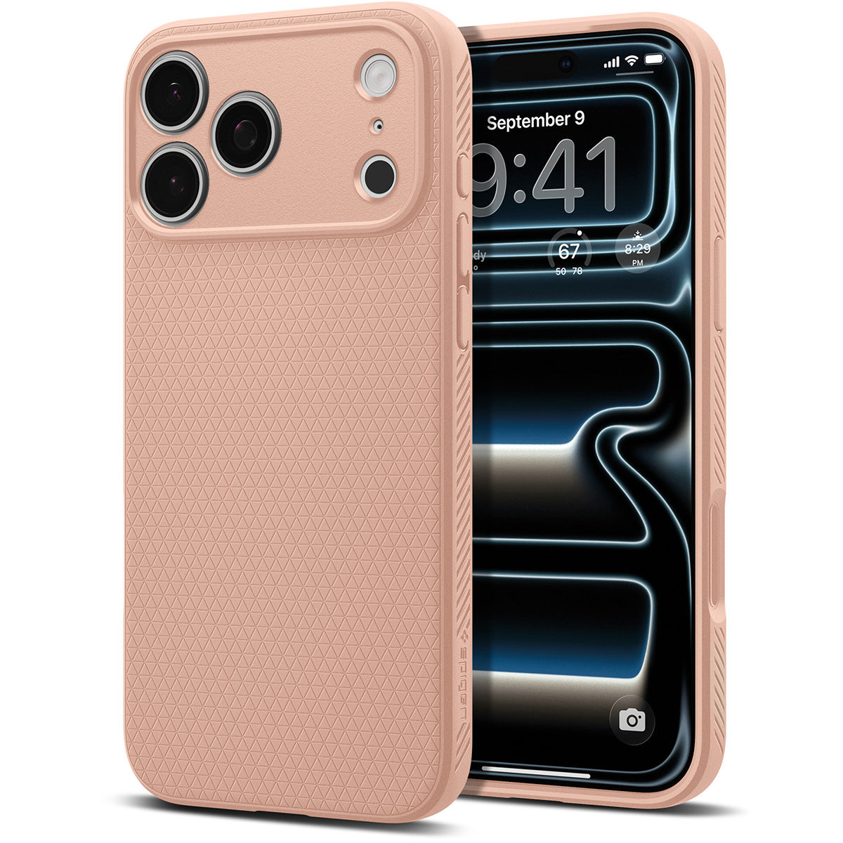 Handyhülle für iPhone 17 Pro Max, Spigen Liquid Air, Braun