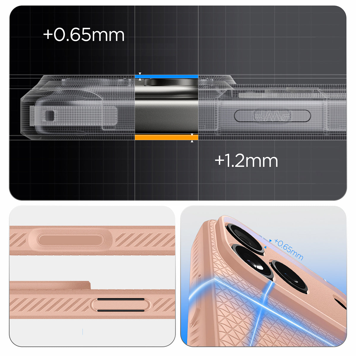 Handyhülle für iPhone 17 Pro Max, Spigen Liquid Air, Braun