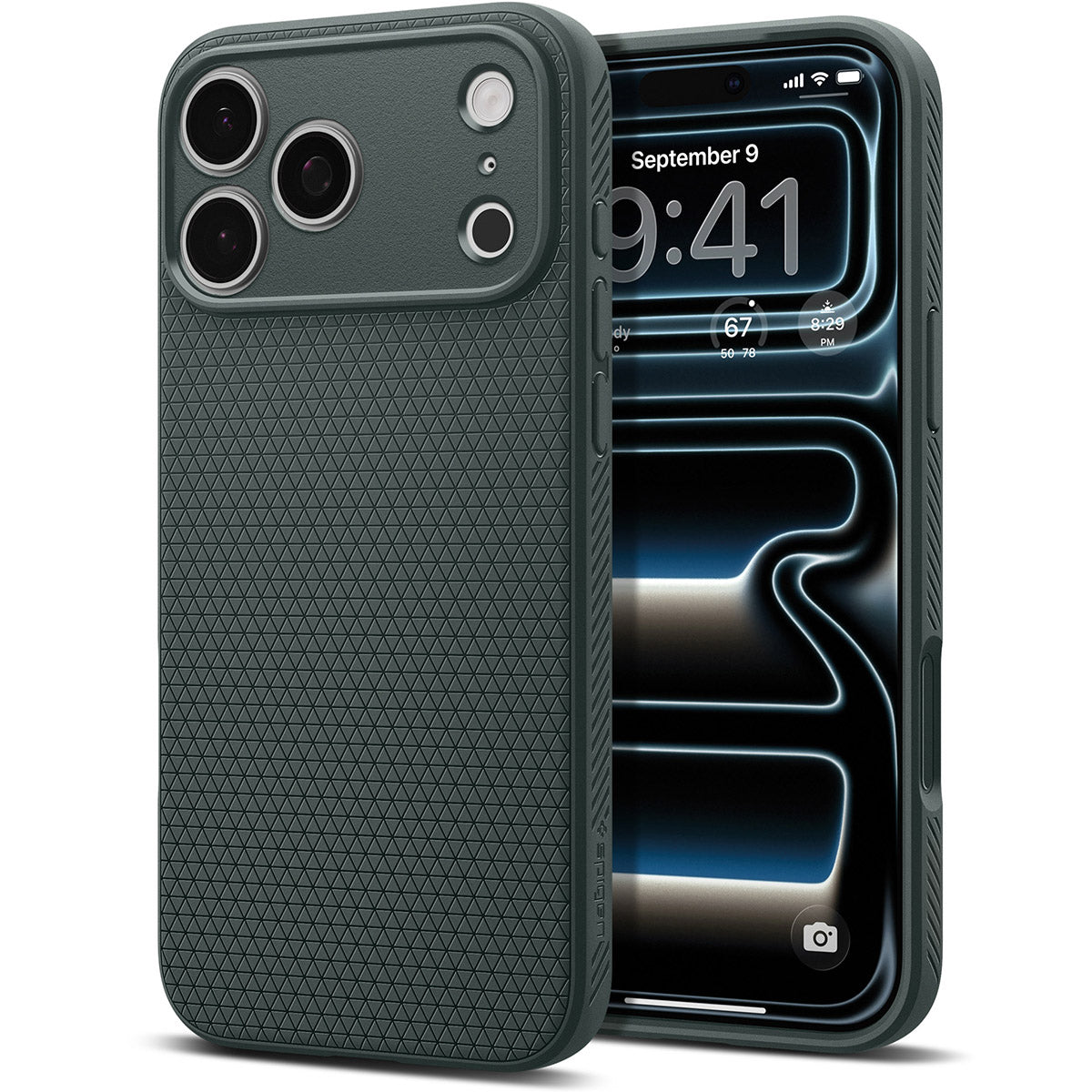 Handyhülle für iPhone 18 Pro, Spigen Liquid Air, Grün (1/14)