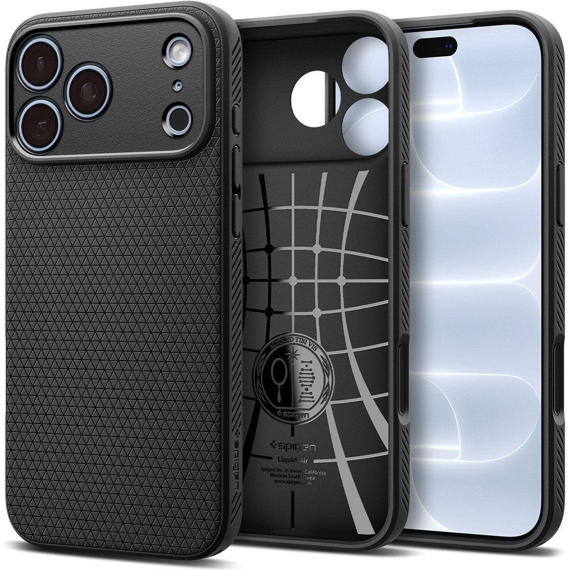 Handyhülle für iPhone 18 Pro, Spigen Liquid Air, Schwarz (1/14)