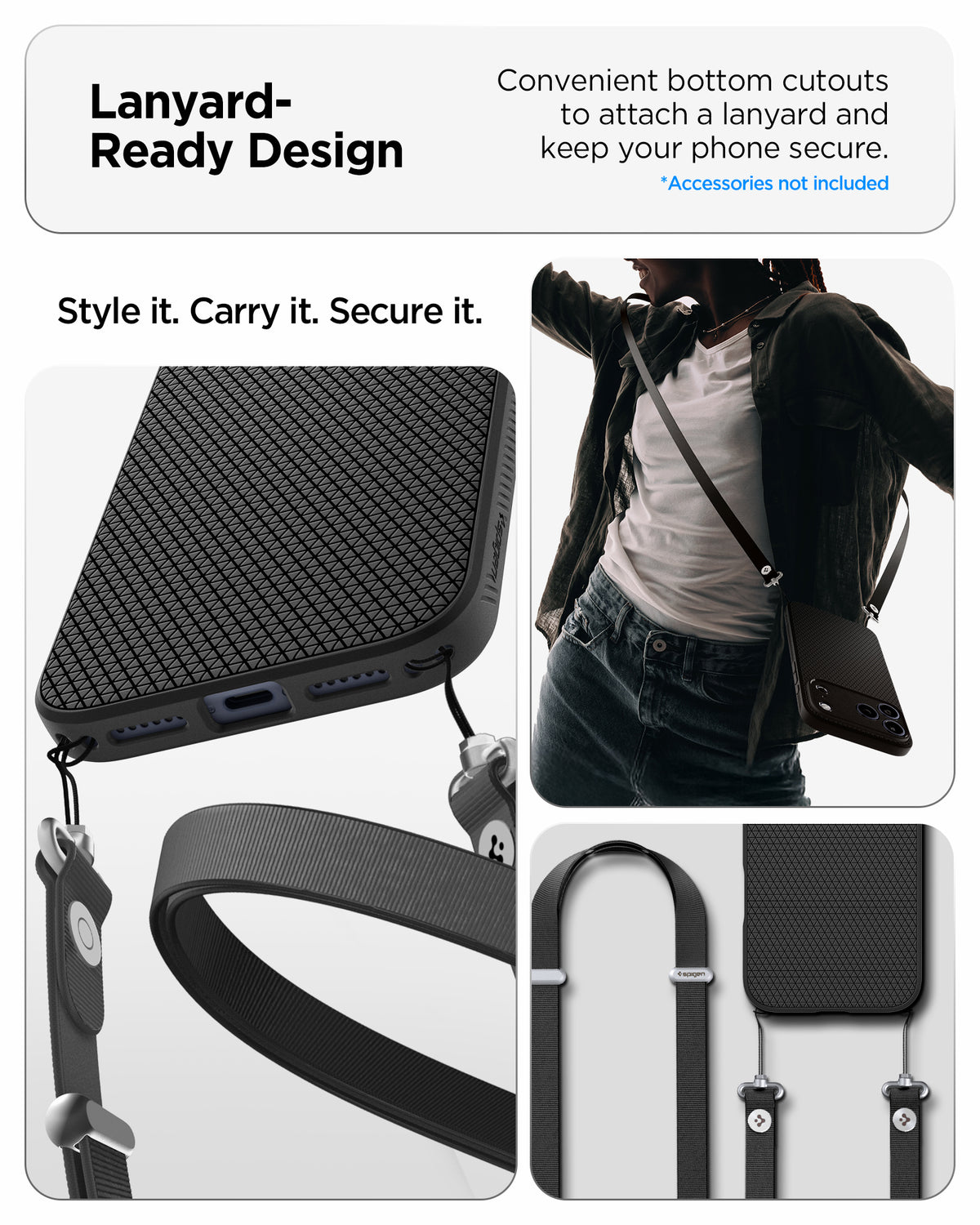 Handyhülle für iPhone 18 Pro, Spigen Liquid Air, Schwarz (6/14)