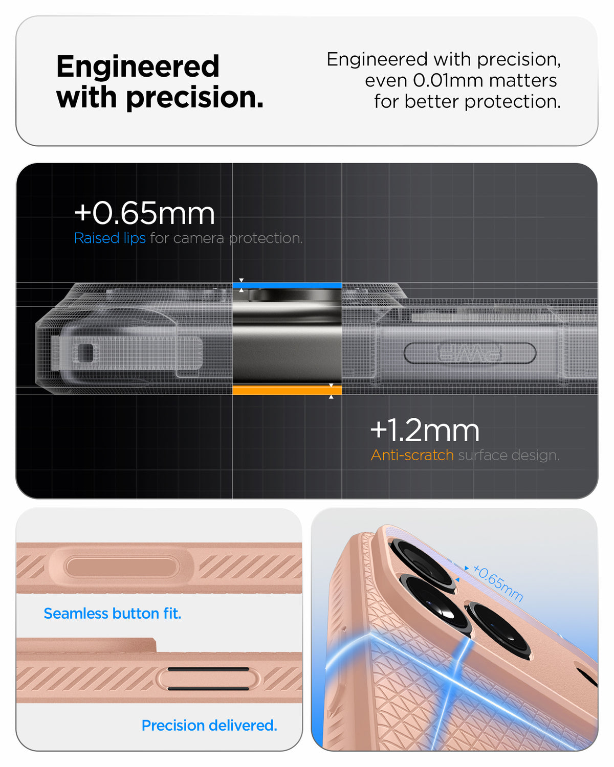Handyhülle für iPhone 18 Pro Max, Spigen Liquid Air, Rosa (2/14)