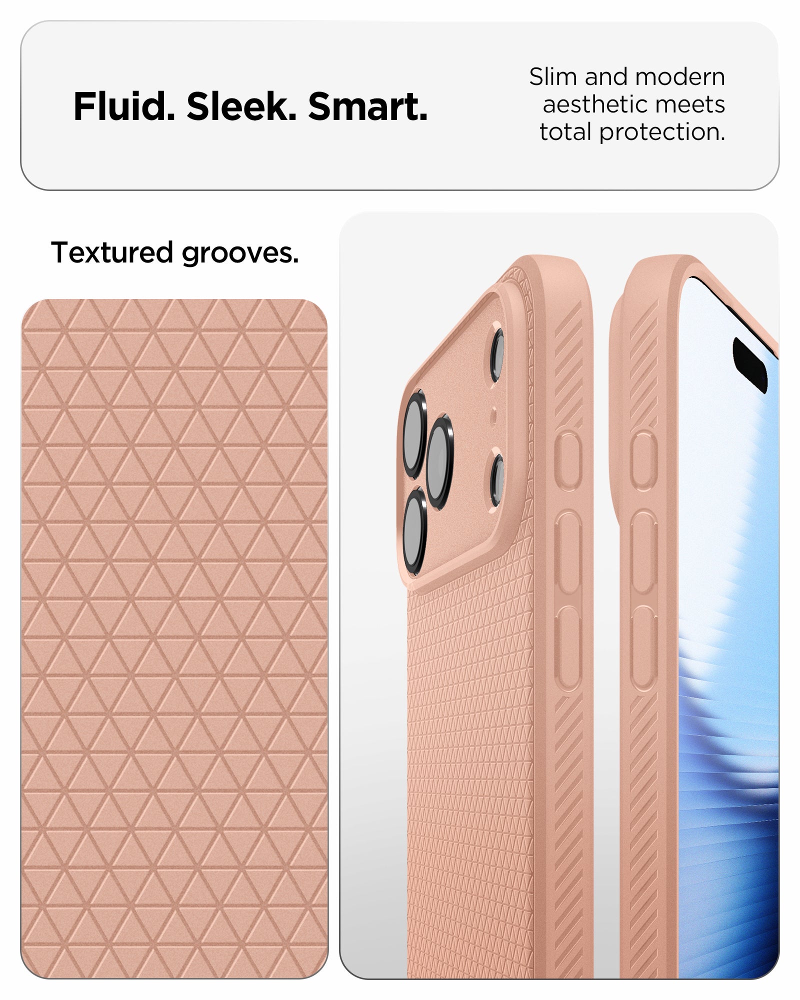 Handyhülle für iPhone 18 Pro Max, Spigen Liquid Air, Rosa (3/14)