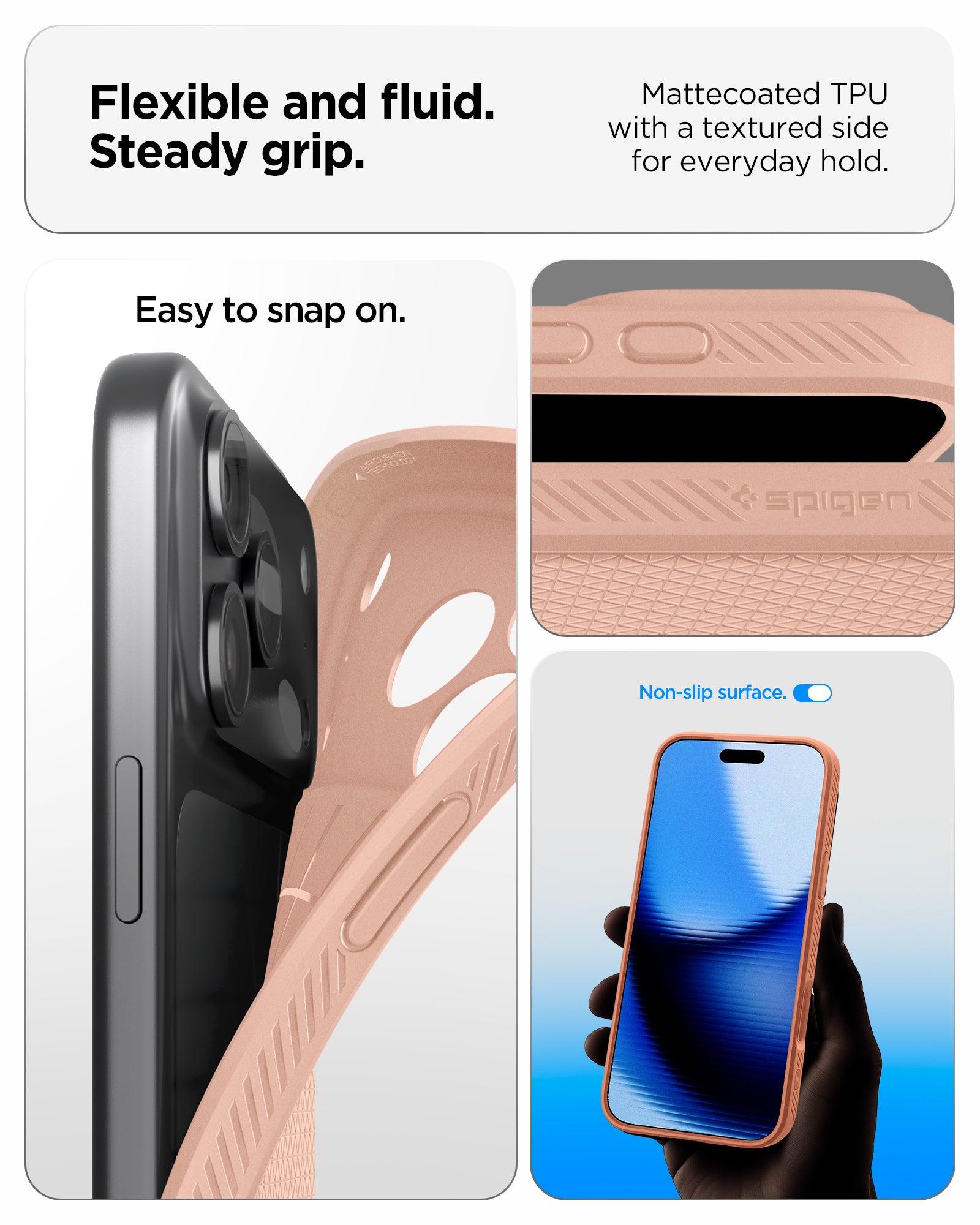 Handyhülle für iPhone 18 Pro Max, Spigen Liquid Air, Rosa (4/14)
