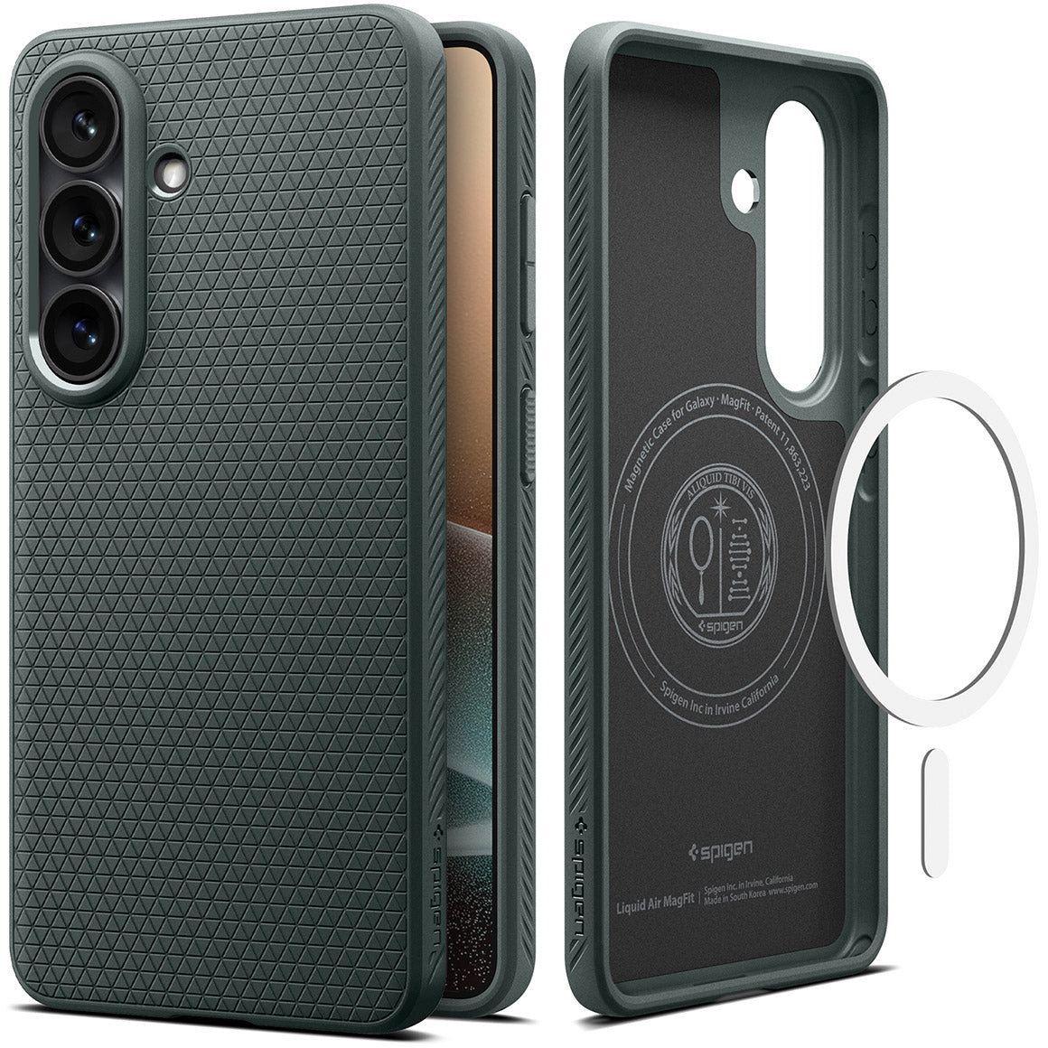 Handyhülle für Galaxy S26 Plus, Spigen Liquid Air Mag mit MagSafe, Grün