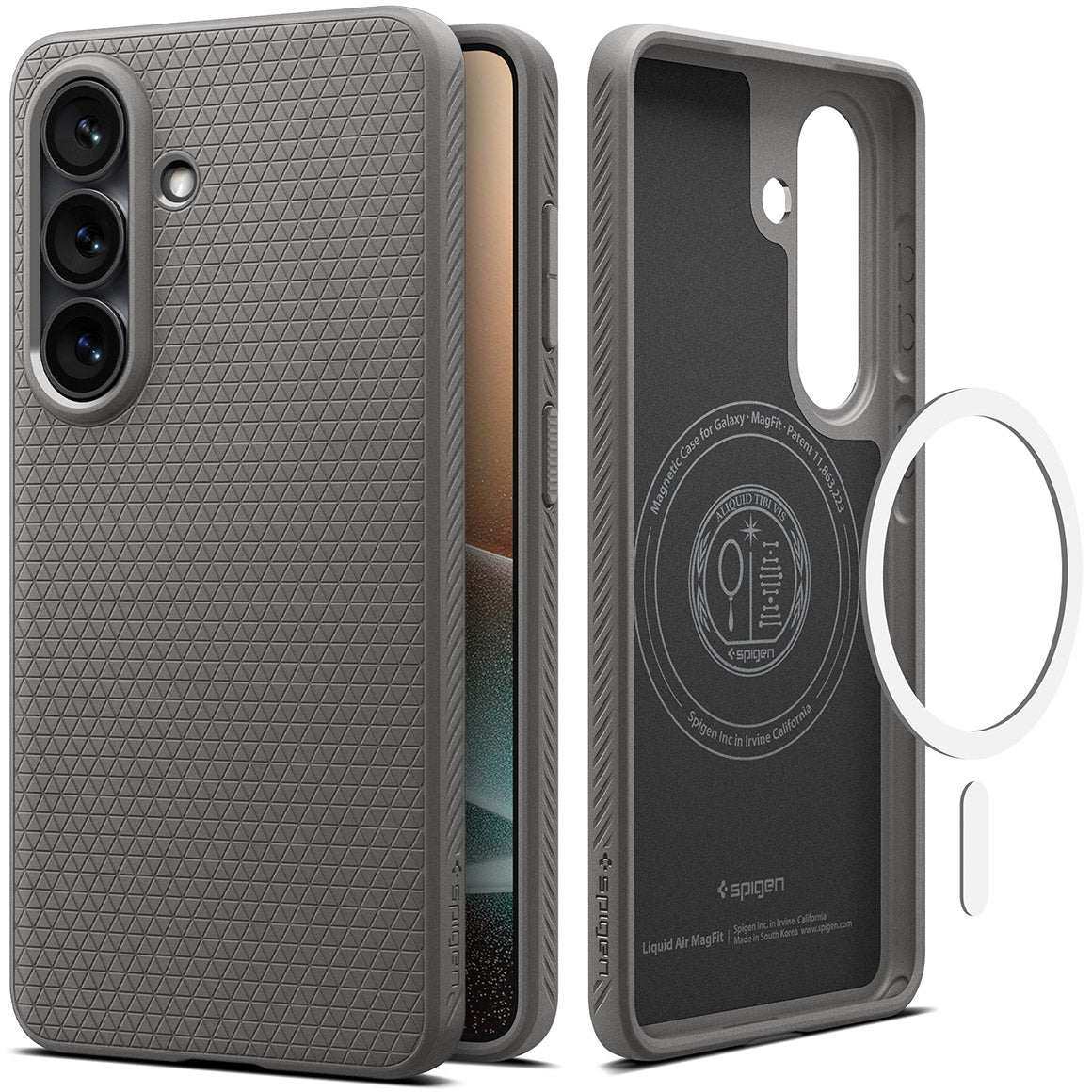 Handyhülle für Galaxy S26 Plus, Spigen Liquid Air Mag mit MagSafe, Grau