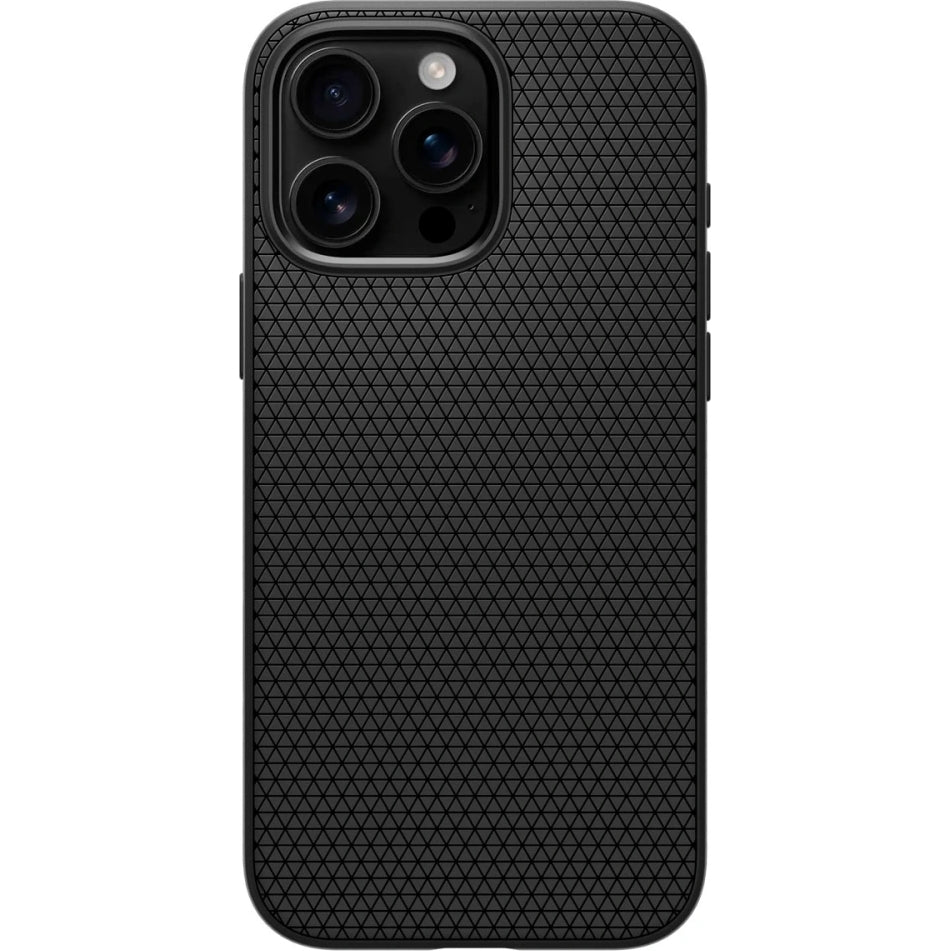 Handyhülle für iPhone 16 Pro, Spigen Liquid Air T Mag (CC) mit MagSafe, Schwarz