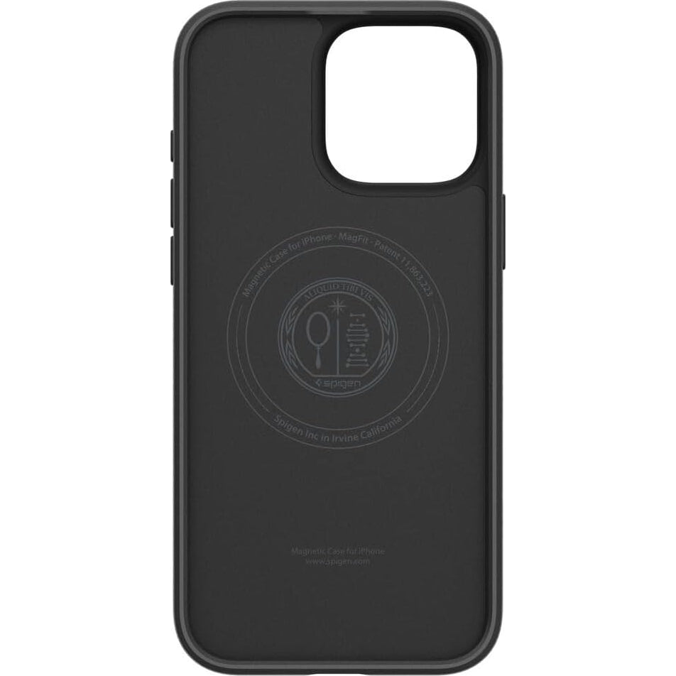 Handyhülle für iPhone 16 Pro, Spigen Liquid Air T Mag (CC) mit MagSafe, Schwarz