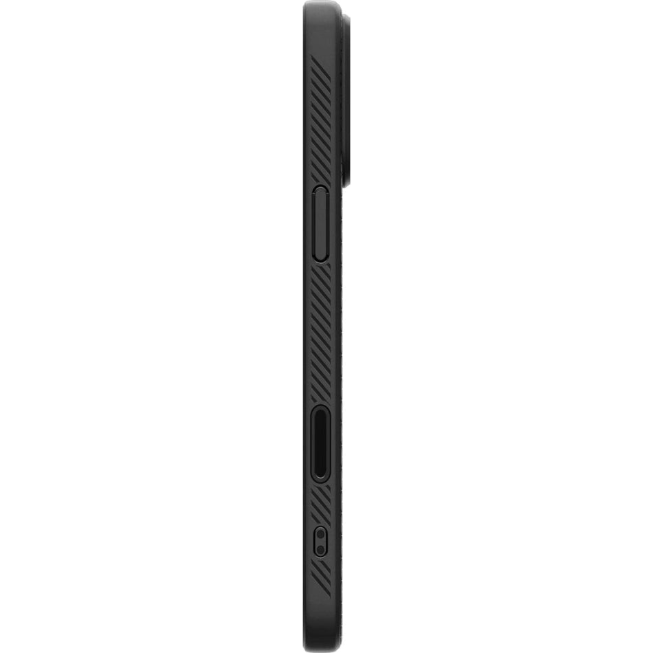 Handyhülle für iPhone 16 Pro, Spigen Liquid Air T Mag (CC) mit MagSafe, Schwarz